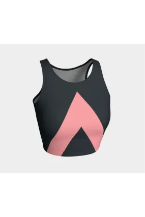 Bold Pink Inverted Vee Athletic Top