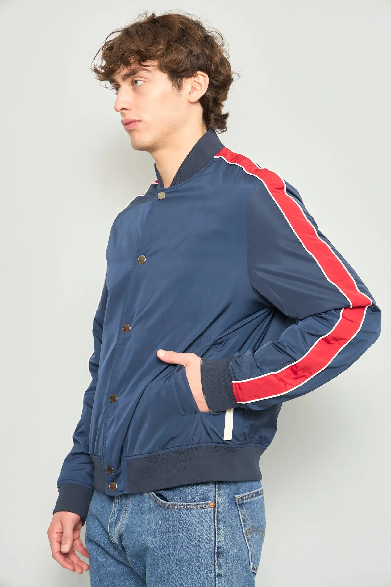 Bomber casual  azul michael kors talla L 529
