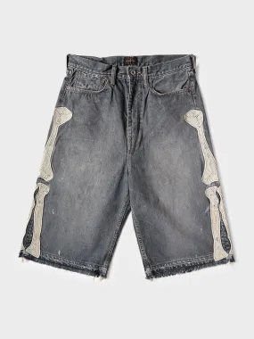 Bone Denim Shorts