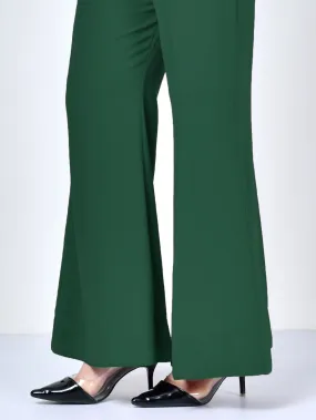 Bootcut Pants-Dark Green