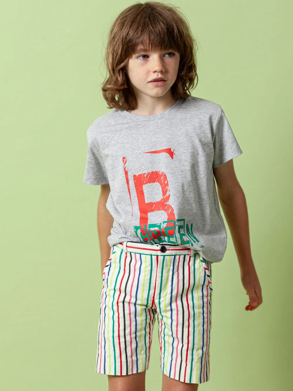 Bopak Striped Bermuda Shorts
