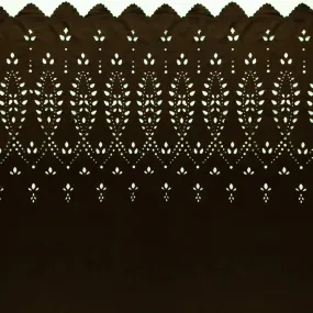 Bordered Suede Knit - AIYANA - 003 - Chocolate