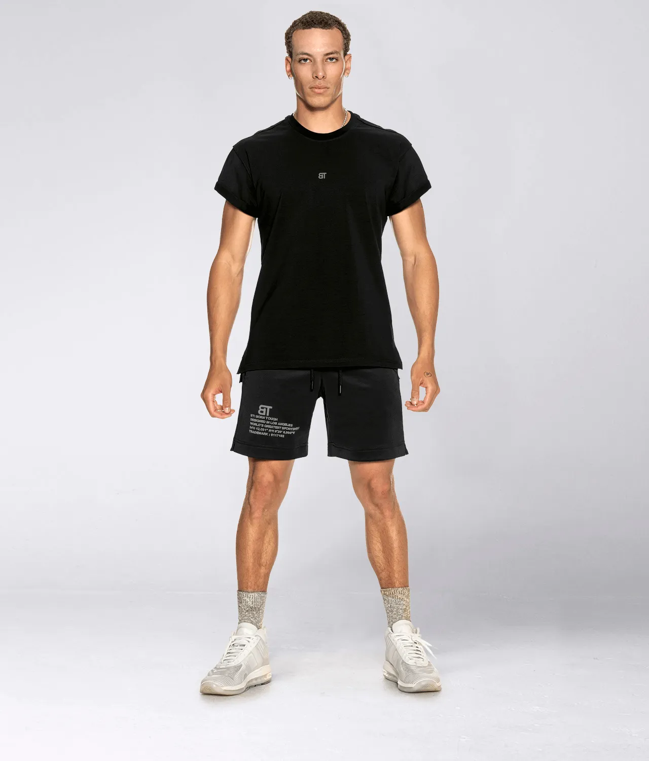 Born Tough Momentum 9" Crossfit Shorts for Men Black