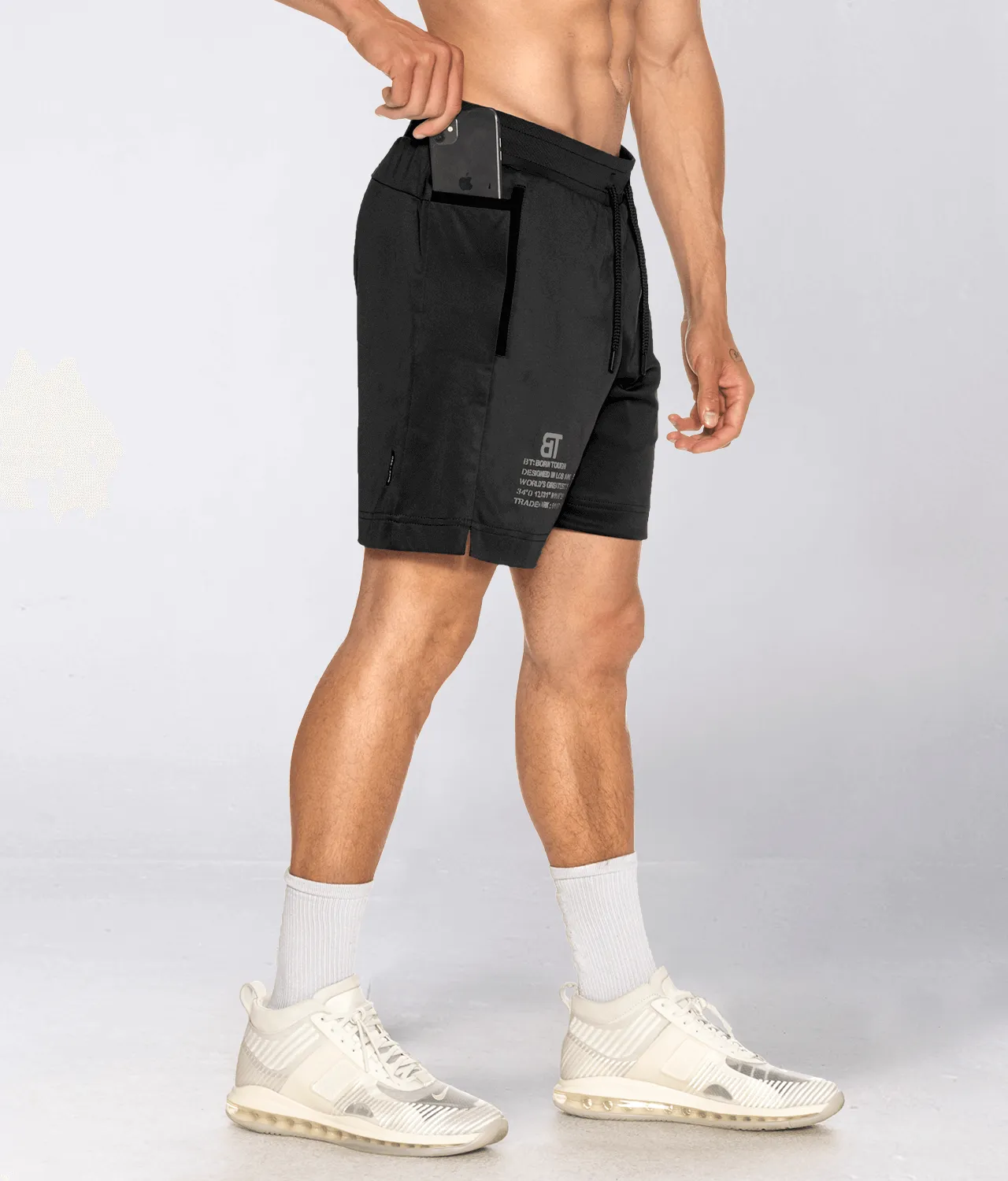 Born Tough Momentum 9" Crossfit Shorts for Men Black