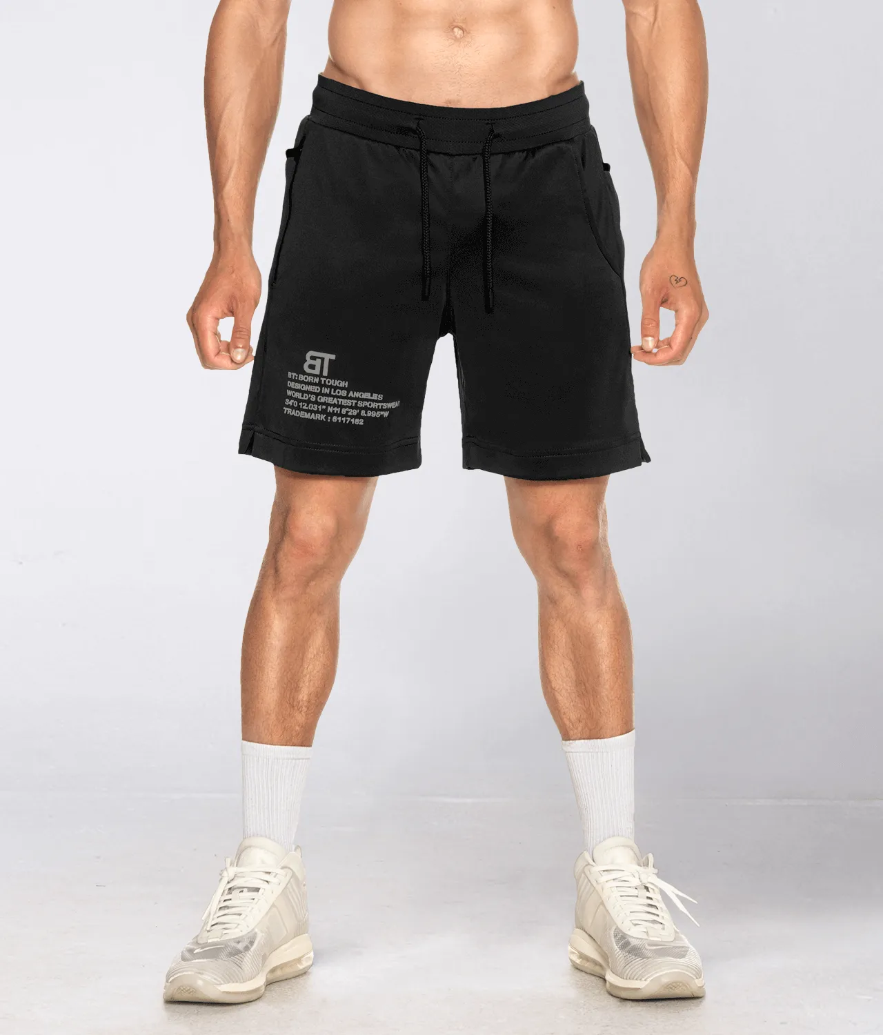 Born Tough Momentum 9" Crossfit Shorts for Men Black