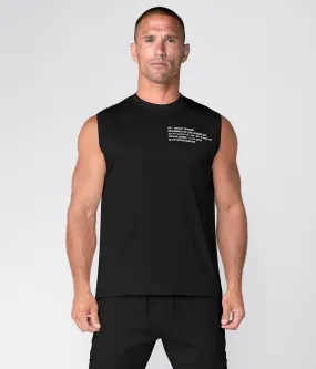 Born Tough Momentum Sleeveless Crossfit T-Shirt For Men Black