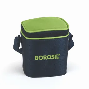 Borosil Alfa Green Tall Lunch Bag, Square