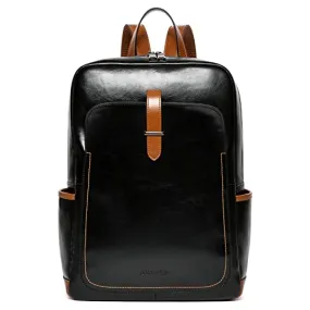 BOSTANTEN Leather Laptop Backpack for Women,15.6 inch Computer