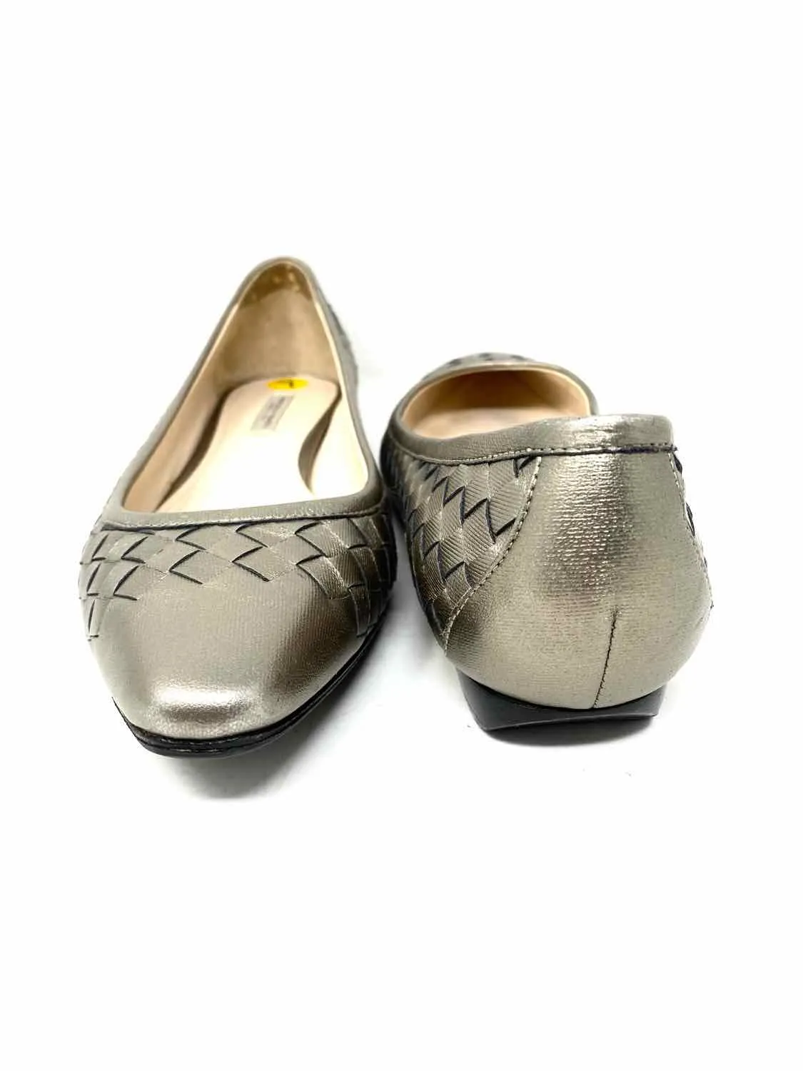 Bottega Veneta Women's Metallic woven Size 36/7 Flats