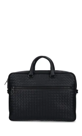 Bottega Veneta Woven Detail Briefcase