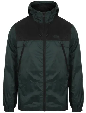 Bourdon Packaway Windbreaker Jacket In Green - Tokyo Laundry