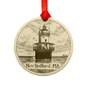Boxed Butler's Flats Scrimshaw Ornament