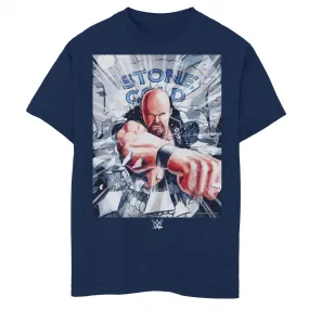 Boys 8-20 Years Old WWE Stone Cold Licensed Character T-Shirt