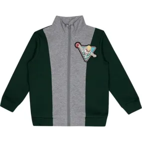 Boys Green Zip-up Jacket