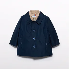 Boys Navy Trench Coat & Gilet