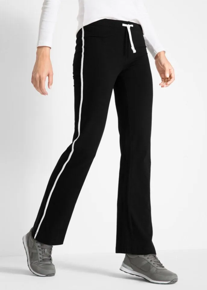 Bpc Bonprix Collection straight-fit stretch trousers, black