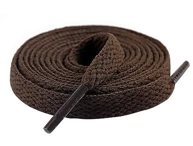 Braidlace Shoe Laces - 27" Flat Brown