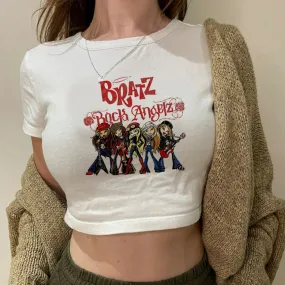 Bratz Vintage Harajuku Y2K Crop Top T-Shirt