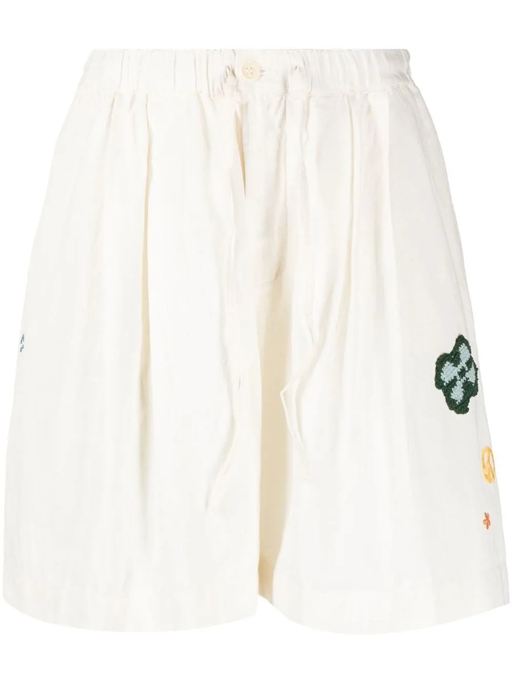 Bridge Crochet-Appliqué Shorts