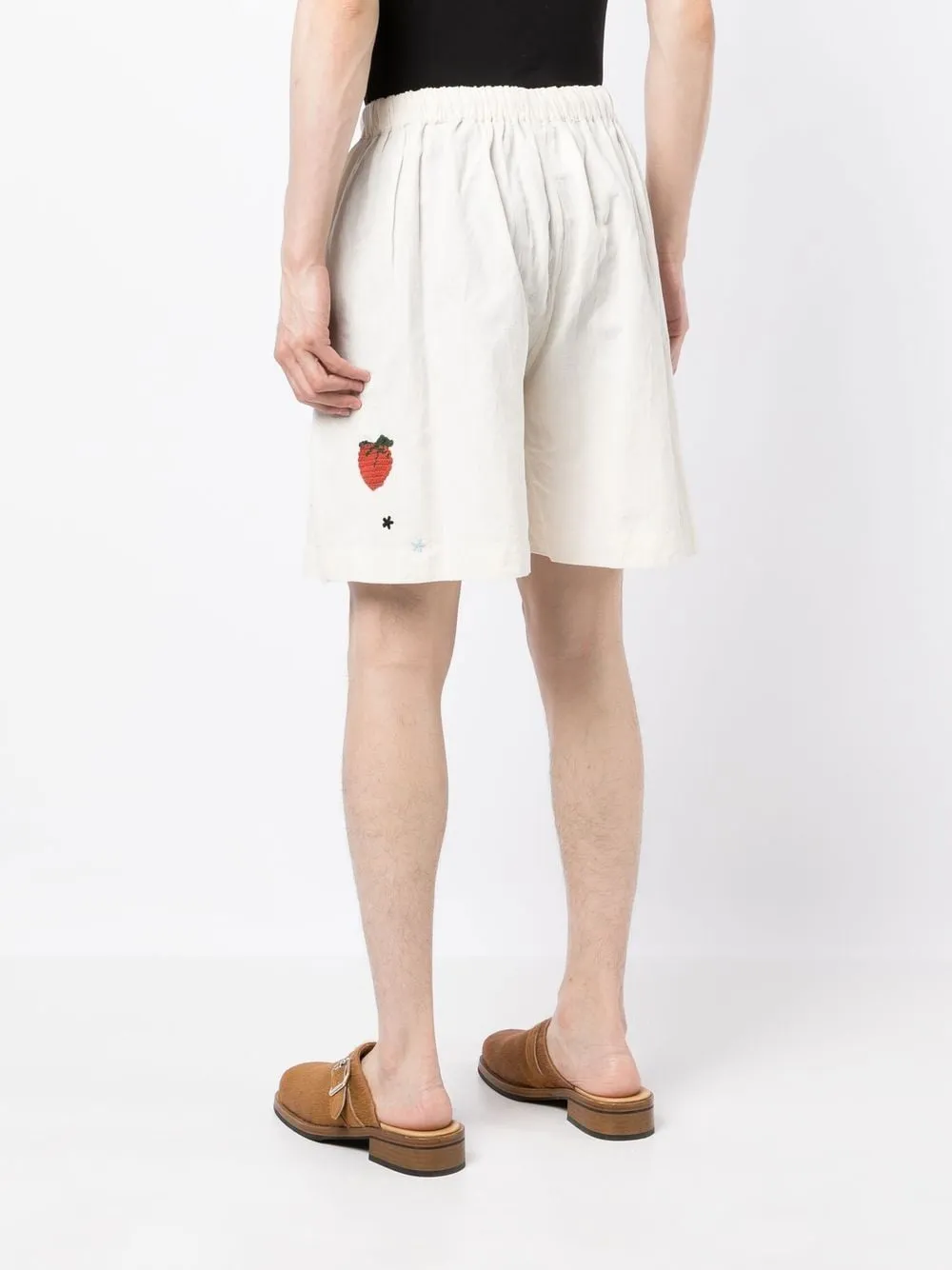 Bridge Crochet-Appliqué Shorts