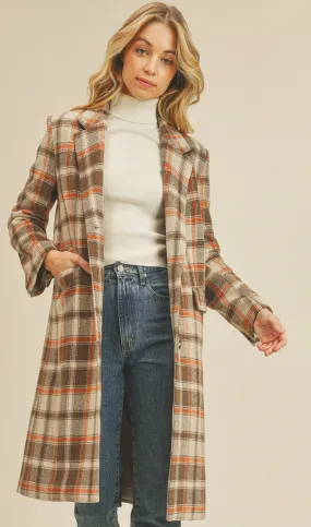 Brienna Plaid Coat