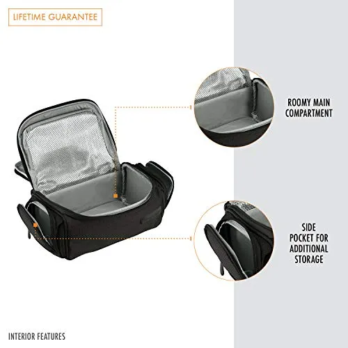 Briggs & Riley Baseline-Executive Toiletry Kit, Black, 4.5x11.5x5.5