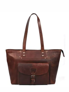 Brittany Travel Tote Bag – Walnut Brown