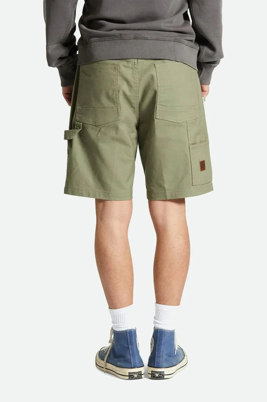 BRIXTON BUILDERS CARPENTER SHORT - OLIVE SURPLUS