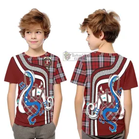 Brodie Dress Tartan Kid T-Shirt with Epic Bagpipe Style