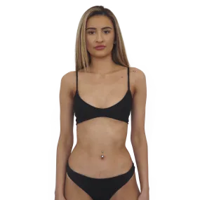 BROOKE THONG // BLACK-ONYX