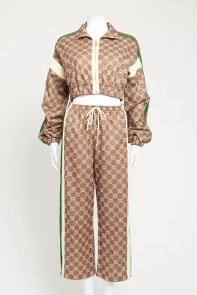 Brown Jersey Preowned GG Monogram Tracksuit