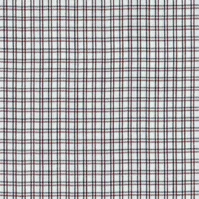 Brown Plade | Classic Stripe Blouse Weight Yarn Dye Organic Silk - SKU 4331B #U15