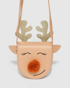 Brown Reindeer Junior Crossbody Bag