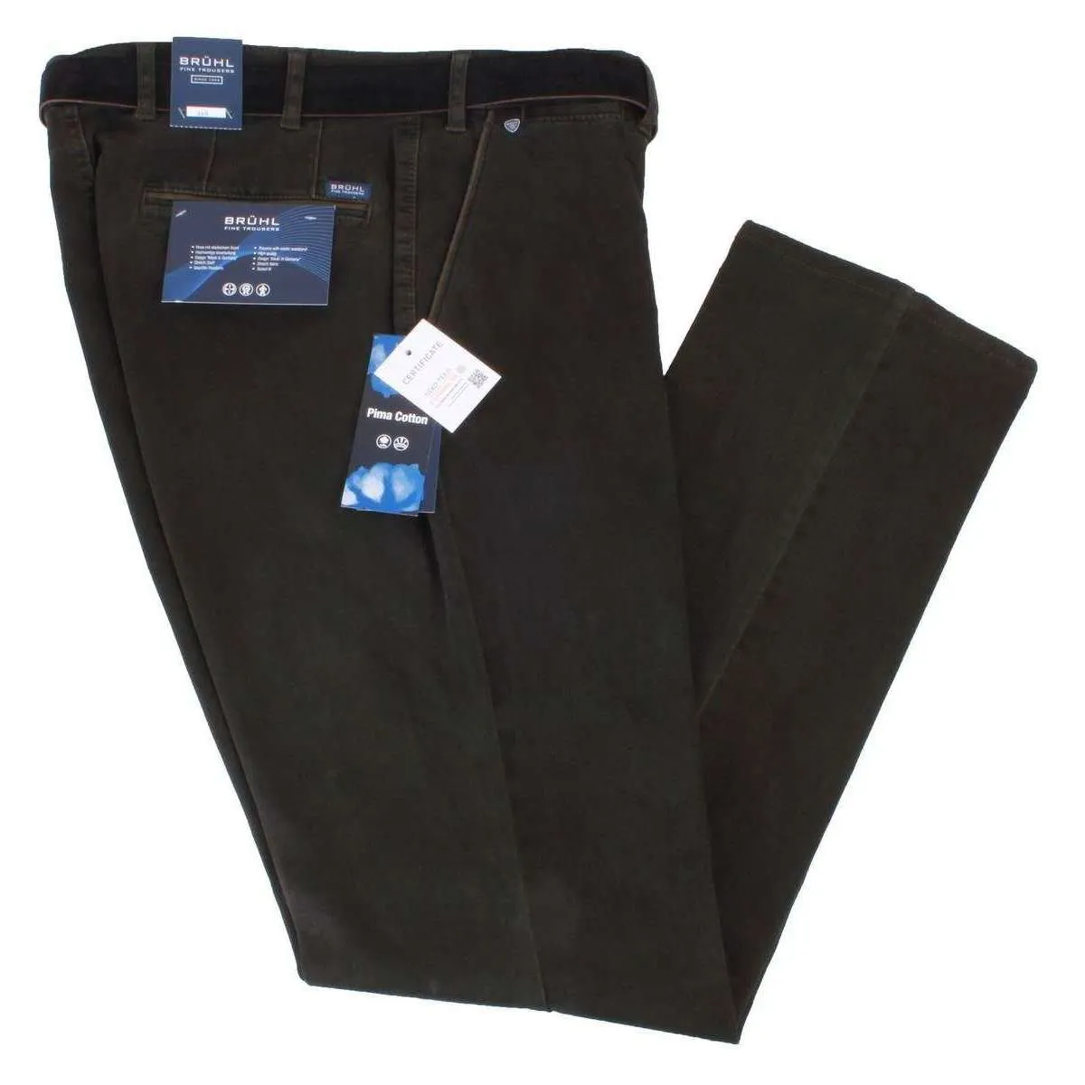 BRUHL Venice B Turn Autumn Weight Chinos - Khaki