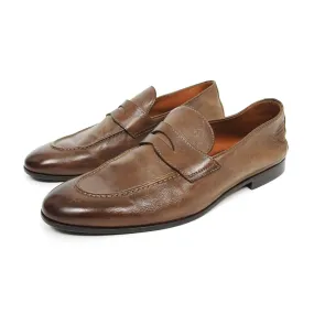 Brunello Cucinelli Brown Leather Loafers Size 41.5