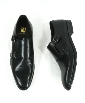 BRUNO MAGLI - Black Sleek Double Monk Strap Loafers - 9