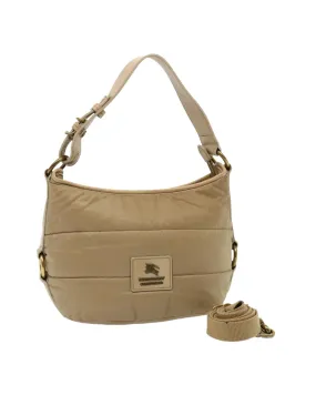 BURBERRY Women's Quilted Nylon Crossbody Bag Beige