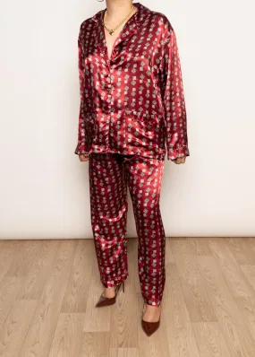 Burgundy Patterned Set