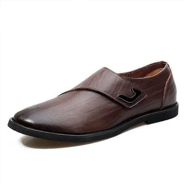 Business Designer Genuine Leather Flat Oxford Shoe