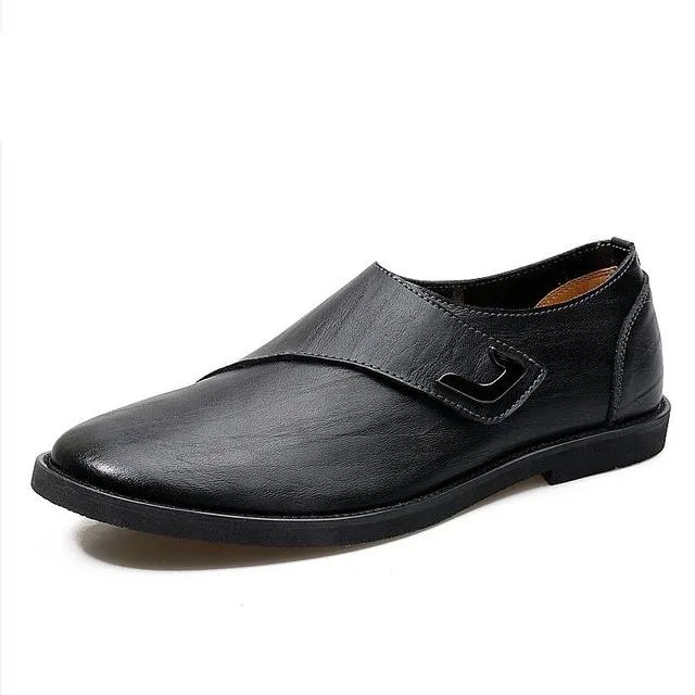 Business Designer Genuine Leather Flat Oxford Shoe