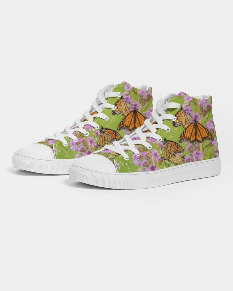 Butterfly Paradise Women's Hightop Canvas Shoe