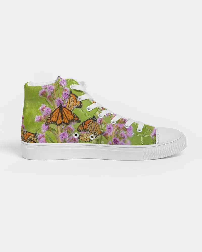 Butterfly Paradise Women's Hightop Canvas Shoe
