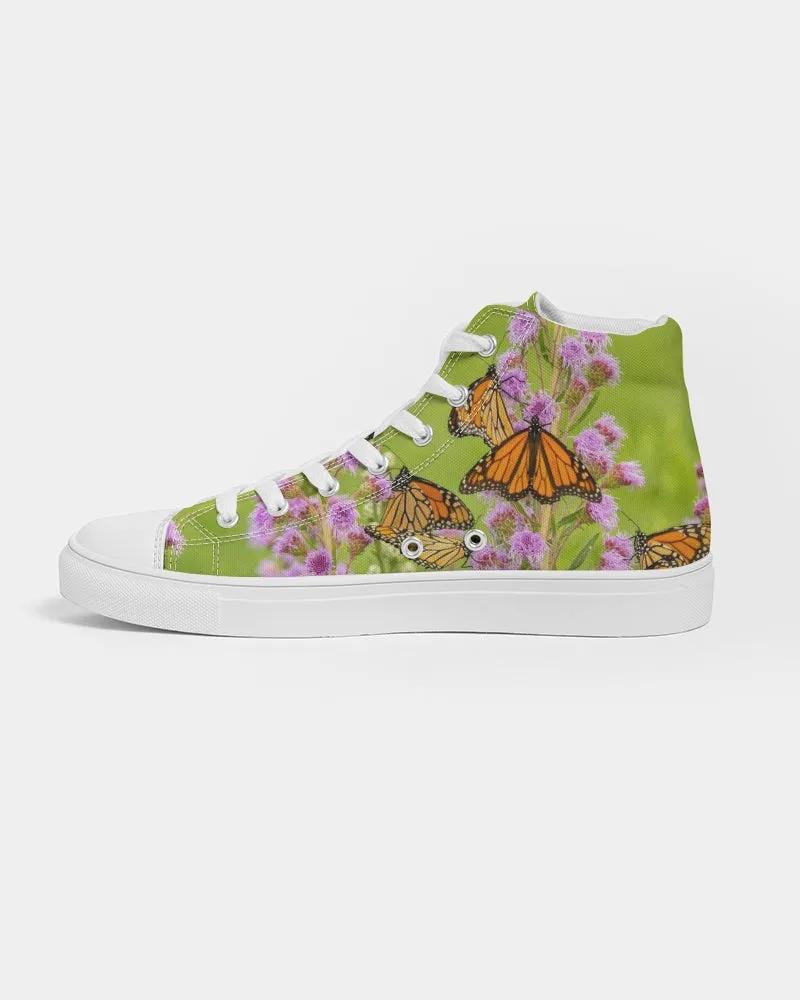 Butterfly Paradise Women's Hightop Canvas Shoe