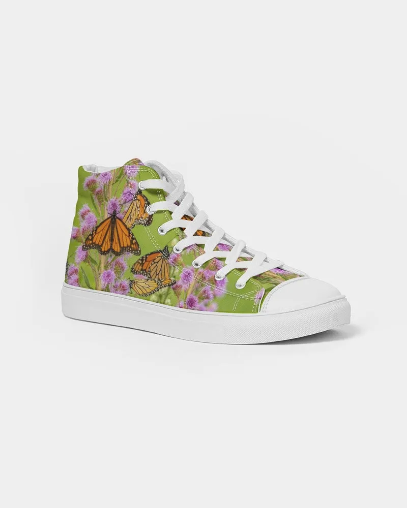 Butterfly Paradise Women's Hightop Canvas Shoe
