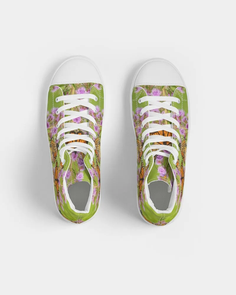 Butterfly Paradise Women's Hightop Canvas Shoe