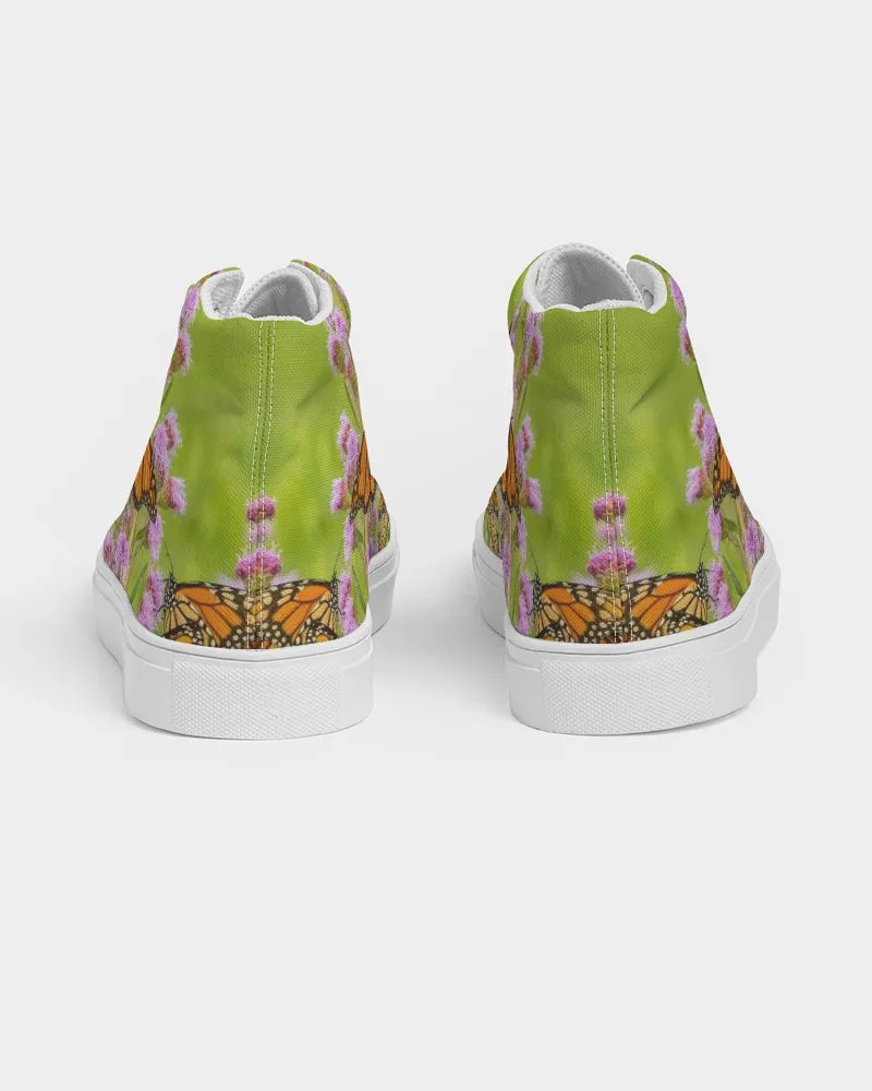 Butterfly Paradise Women's Hightop Canvas Shoe