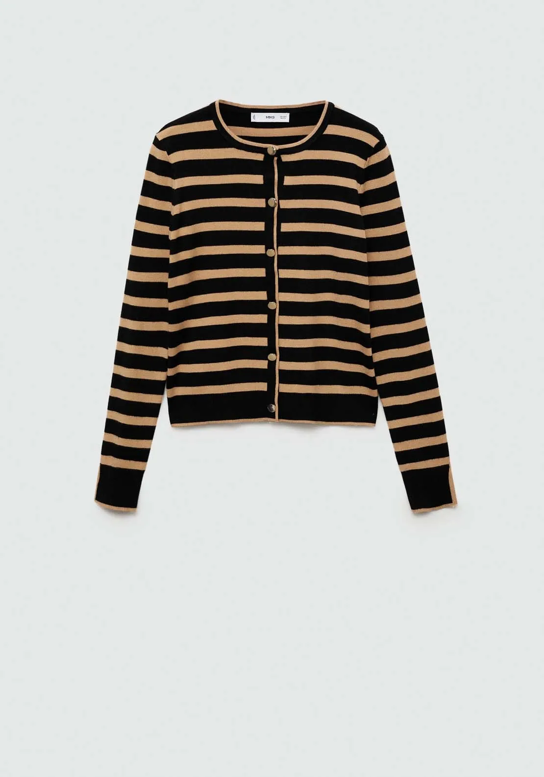 Button knit cardigan - Medium Brown