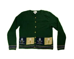 Button Snowmen-x-Small Christmas Sweater