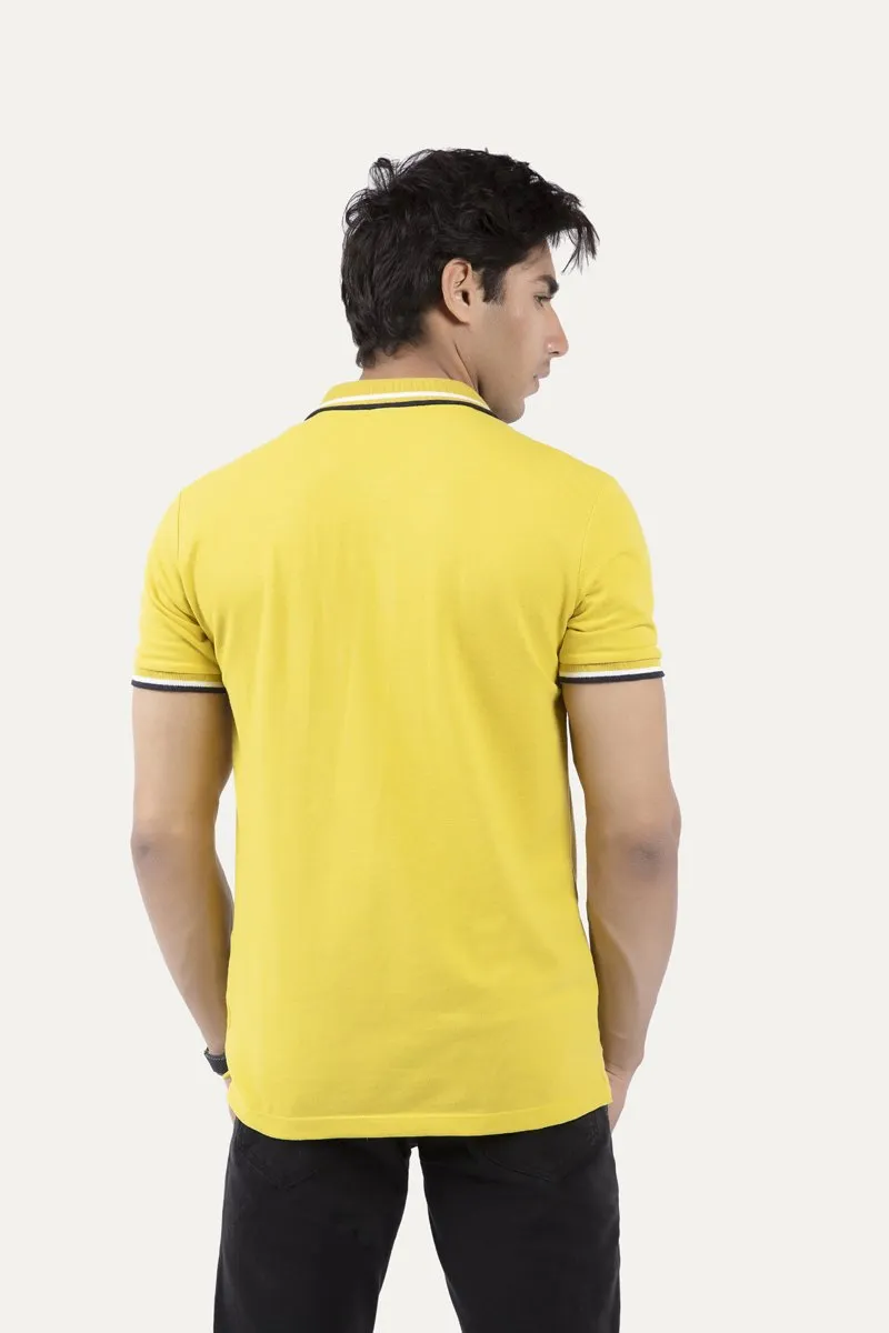 Buttoned Collar Polo Shirt