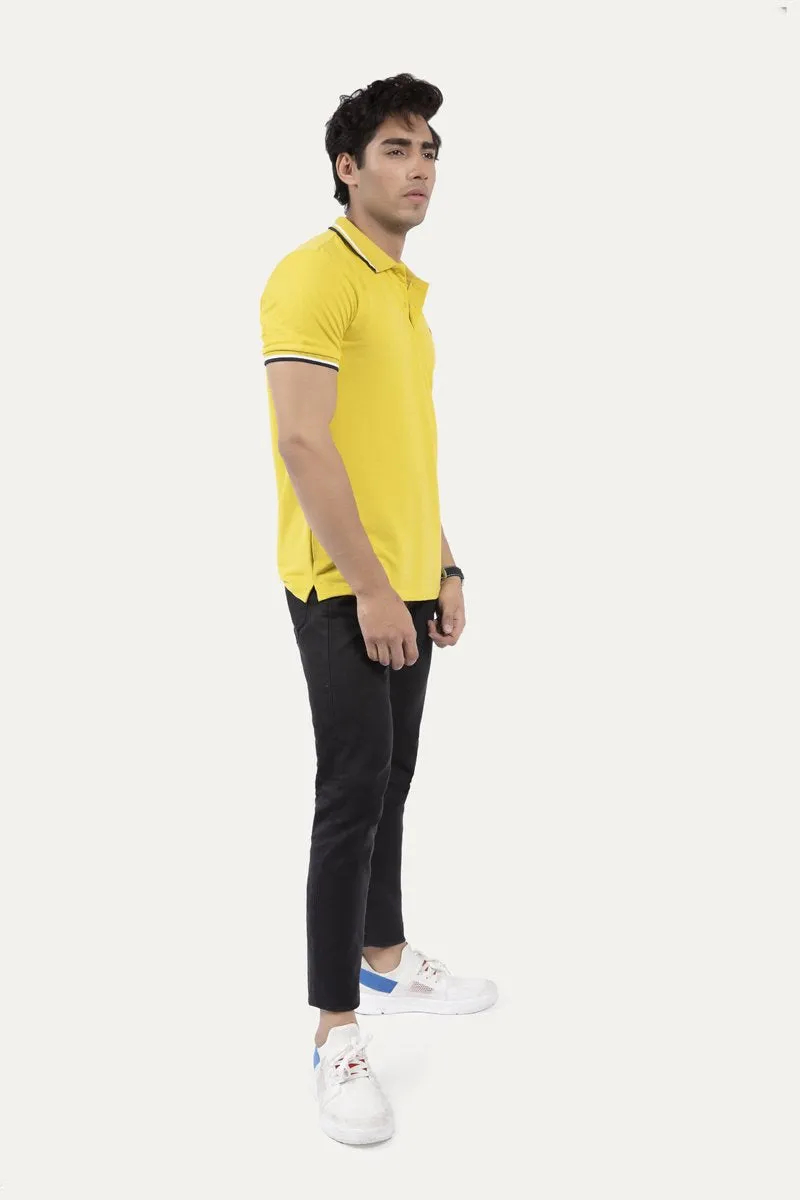 Buttoned Collar Polo Shirt